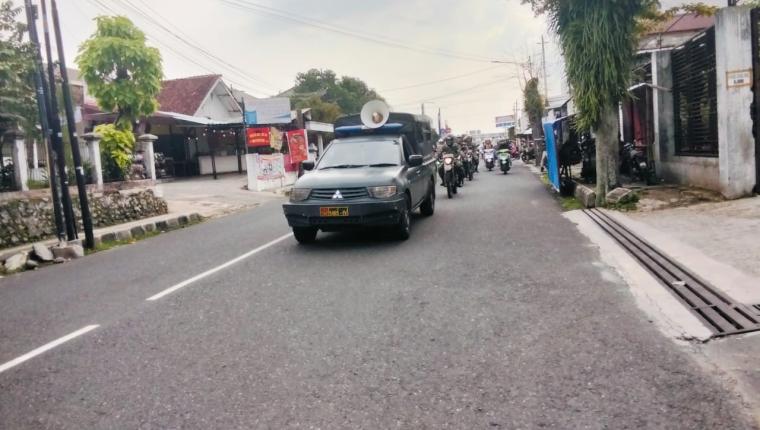 Patroli Simpatik, Kodim Bersama Polres dan Satpol PP Ajak Warga Banjarnegara Cinta Damai